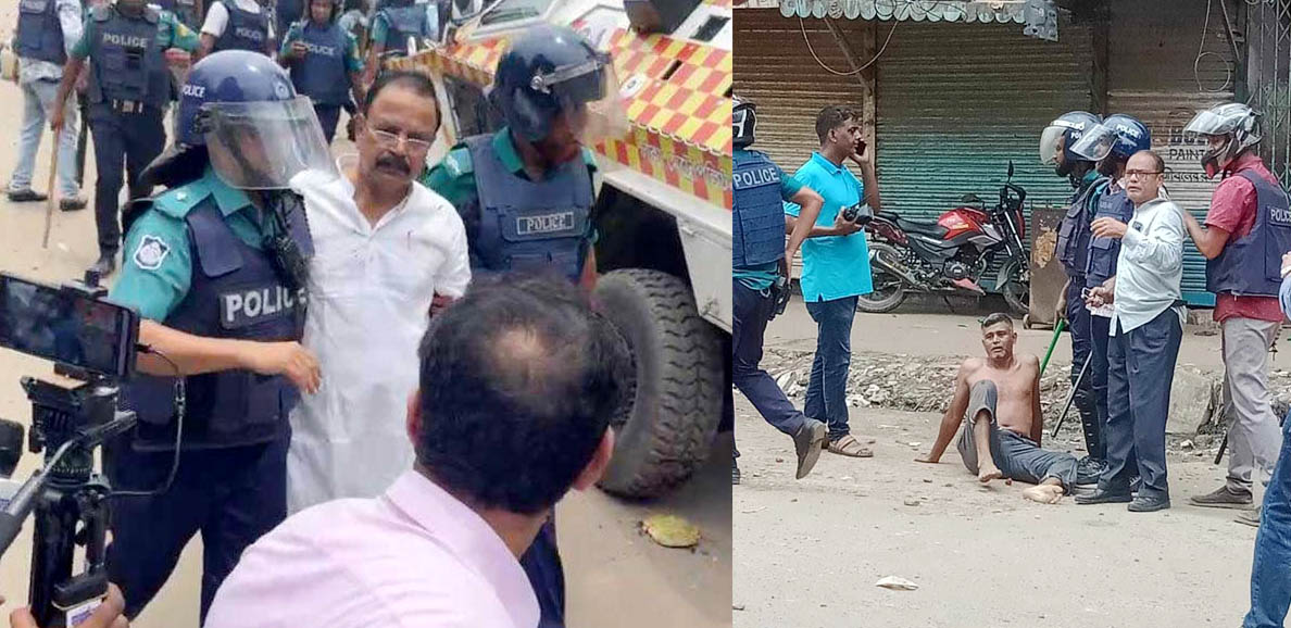 ধোলাইখালে পুলিশ—বিএনপি সংঘর্ষ