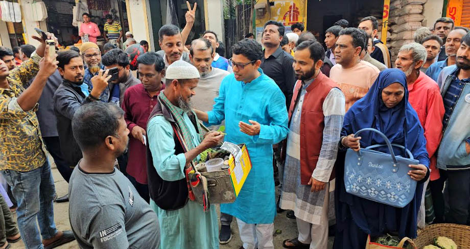সিংড়ায় নির্বাচনী গণসংযোগে ব্যস্ত পলক
