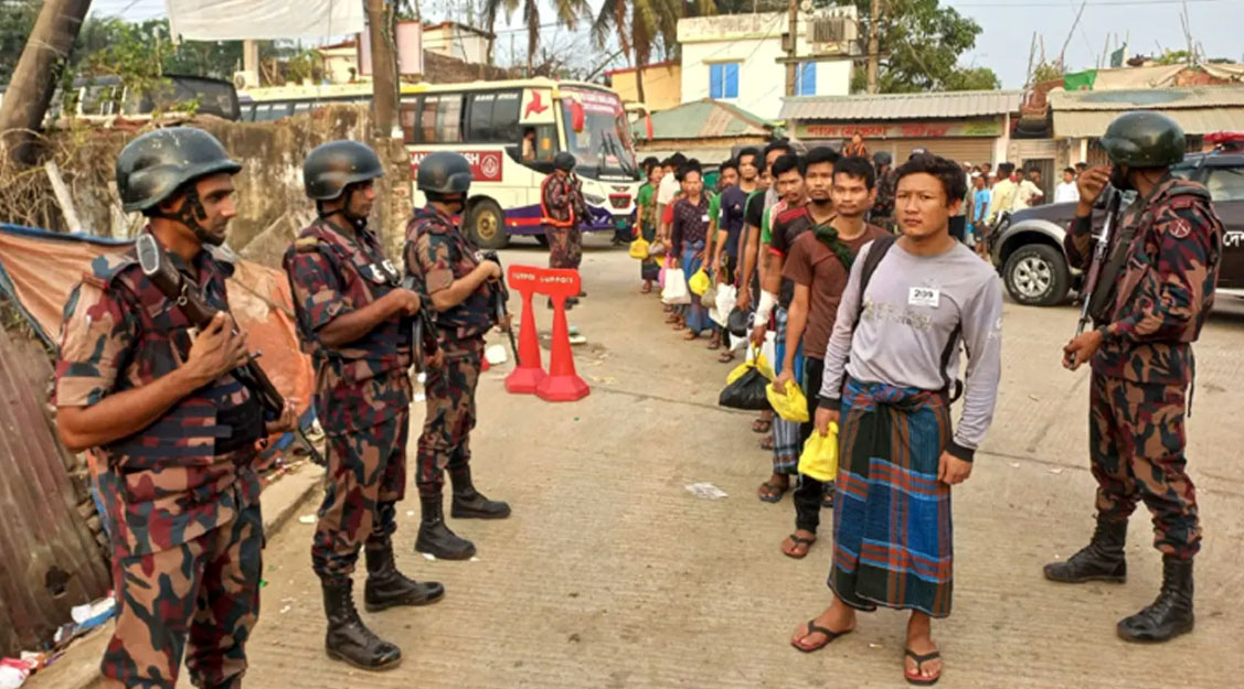 মিয়ানমার সেনাসহ ২৮৮ জনকে ফেরত পাঠাল বিজিবি