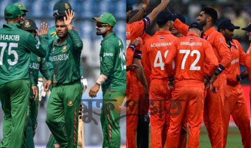 বৃষ্টির ম্যাচে টসে হেরে ব্যাটিংয়ে বাংলাদেশ