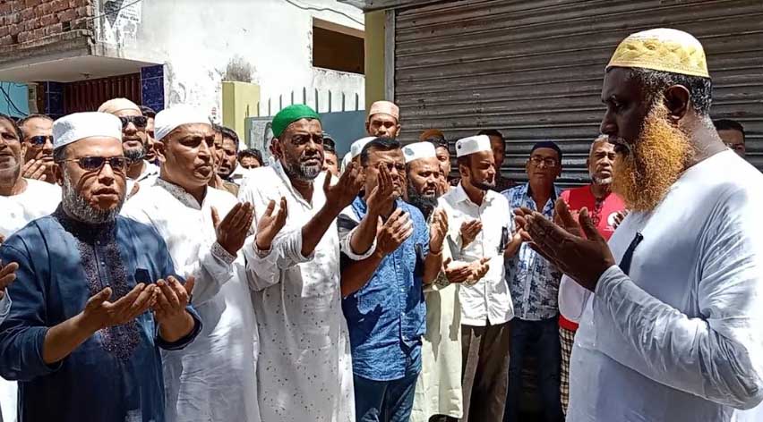 কোটাসংস্কার আন্দোলন কর্মসূচিতে নিহতদের স্মরণে ঝালকাঠিতে বিএনপির গায়েবানা জানাজা