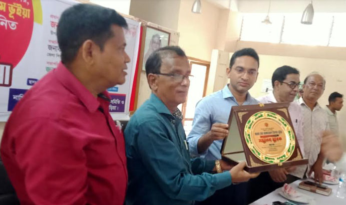 নাসিরনগরে অবসরজনিত সংবর্ধণা