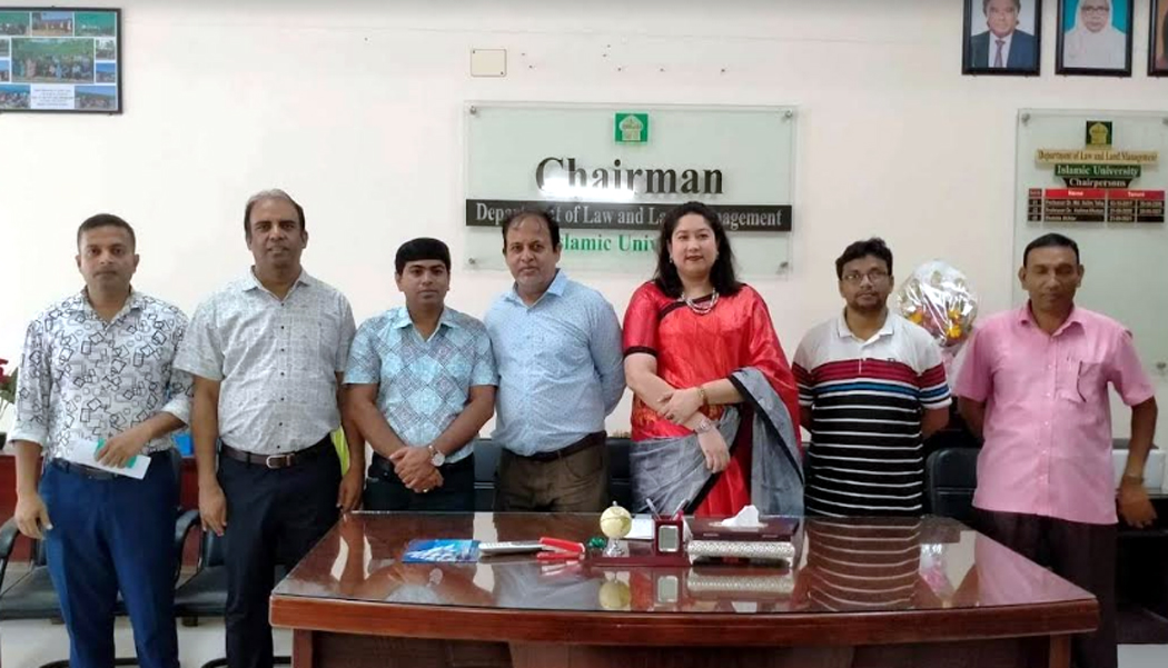ইবির ল এন্ড ল্যান্ড ম্যানেজমেন্ট বিভাগের নতুন সভাপতির দায়িত্ব গ্রহণ 