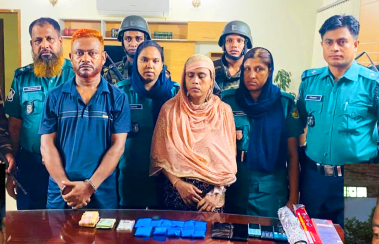 তুরাগে ইয়াবাসহ স্বামী-স্ত্রী গ্রেপ্তার 