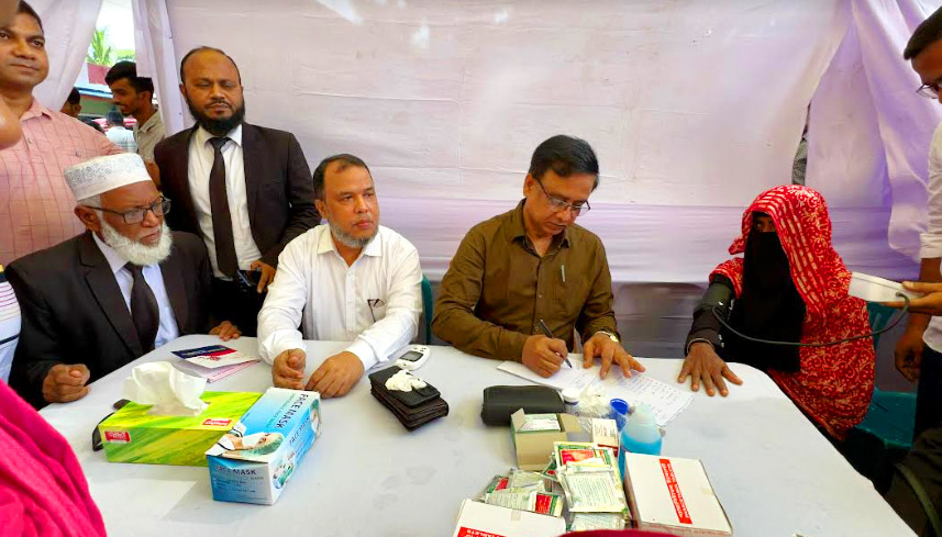 যুবদলের প্রতিষ্ঠাবার্ষিকী উপলক্ষে ঝালকাঠিতে ফ্রি মেডিকেল ক্যাম্প