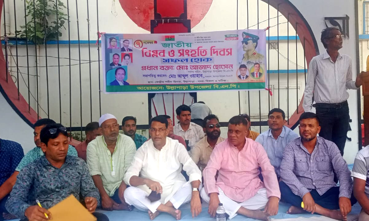 উল্লাপাড়ায় জাতীয় বিপ্লব ও সংহতি দিবস পালিত