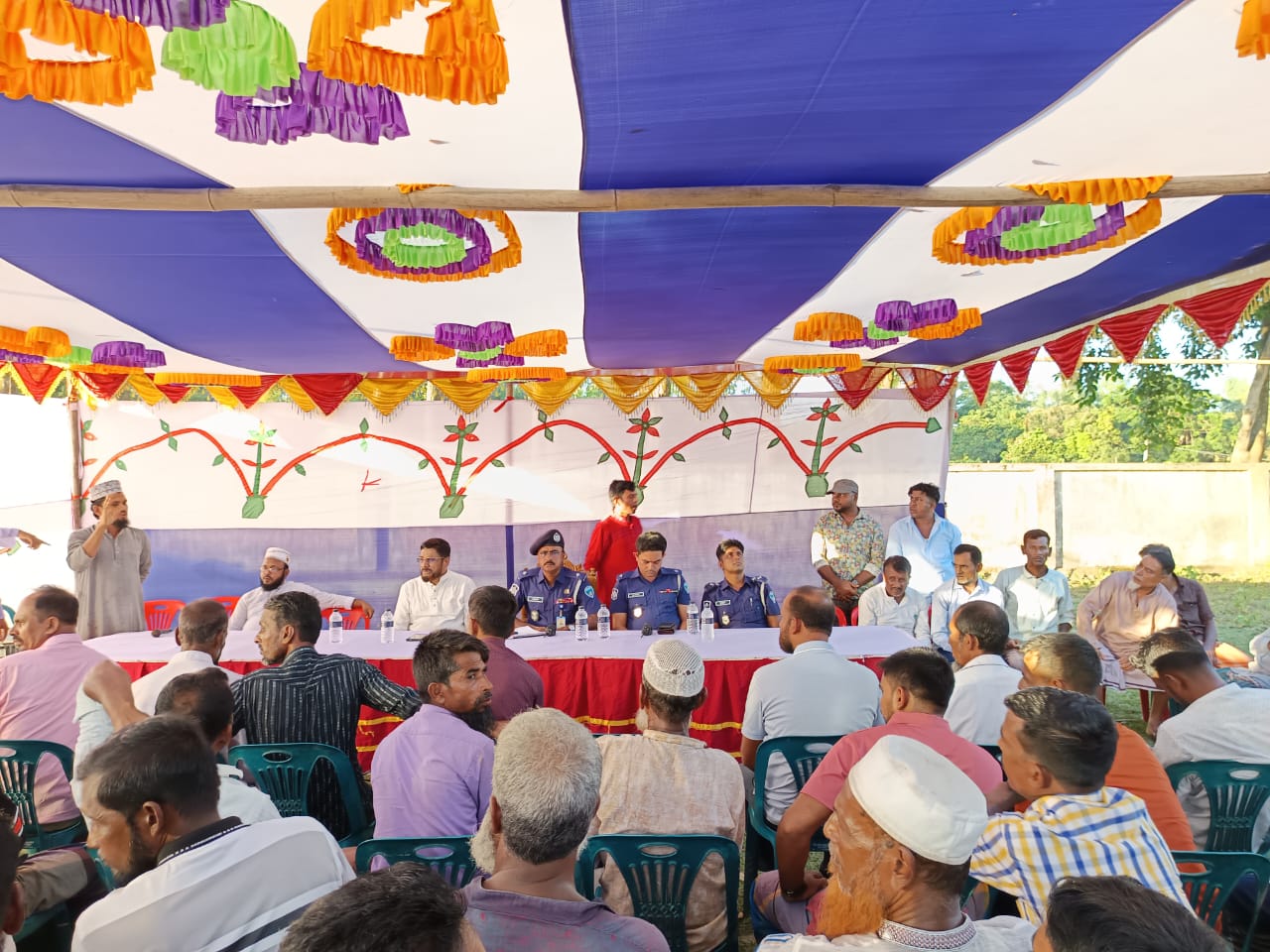 নাসিরনগরে অপরাধ দমনে পুলিশিং সভা