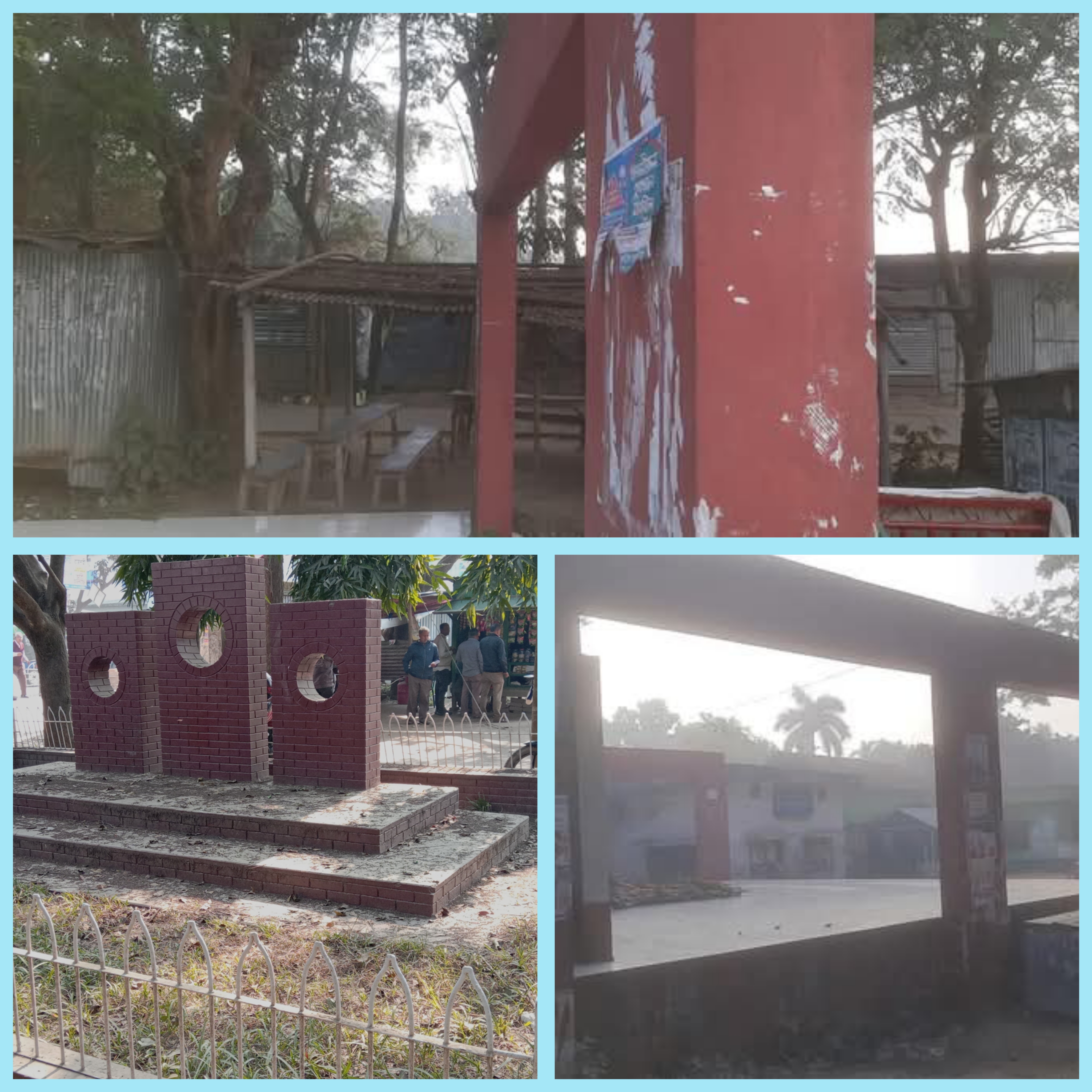বিজয় দিবসেও  অপরিচ্ছন্ন বদলগাছীর স্মৃতিসৌধ 