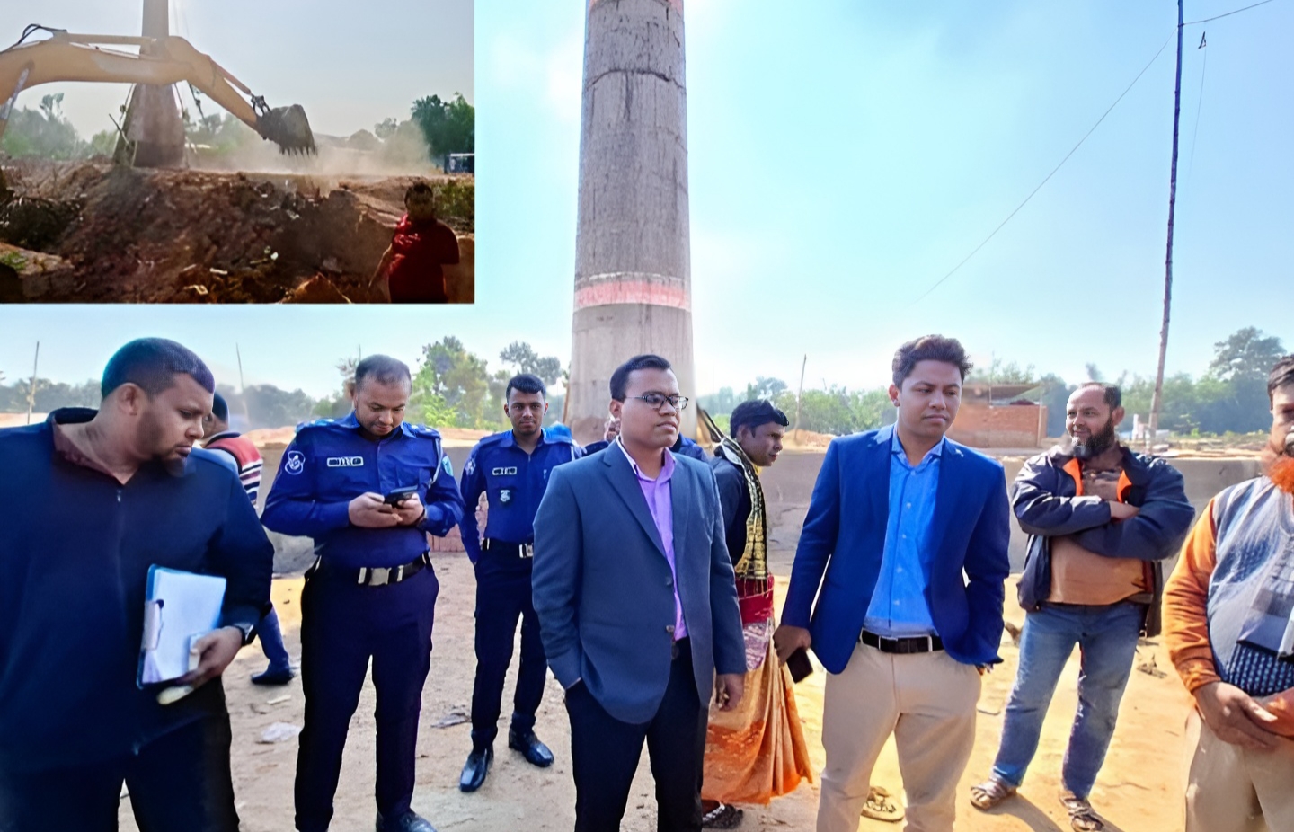 বাগমারায় অবৈধ ৫ ইটভাটা গুঁড়িয়ে দিল প্রশাসন, অর্থদণ্ড