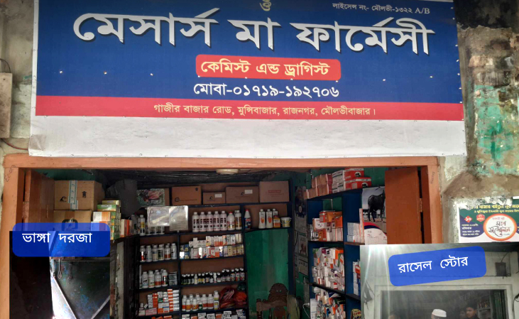 দড়জা ভেঙে দুই দোকানে চুরি