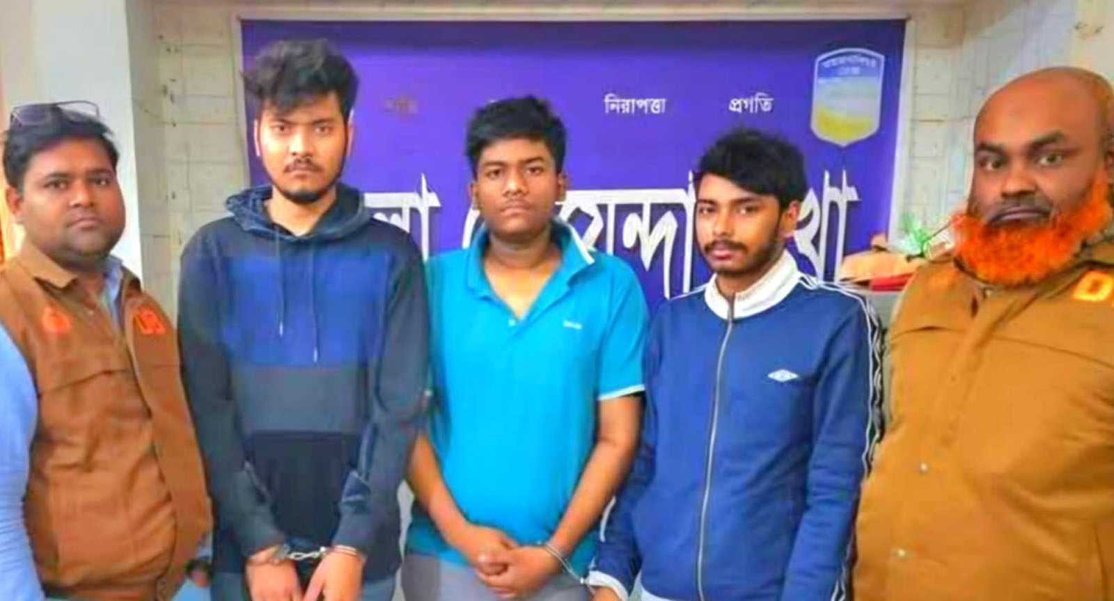 সরিষাবাড়ির হত্যা মামলার তিন আসামী গাজীপুরে গ্রেপ্তার