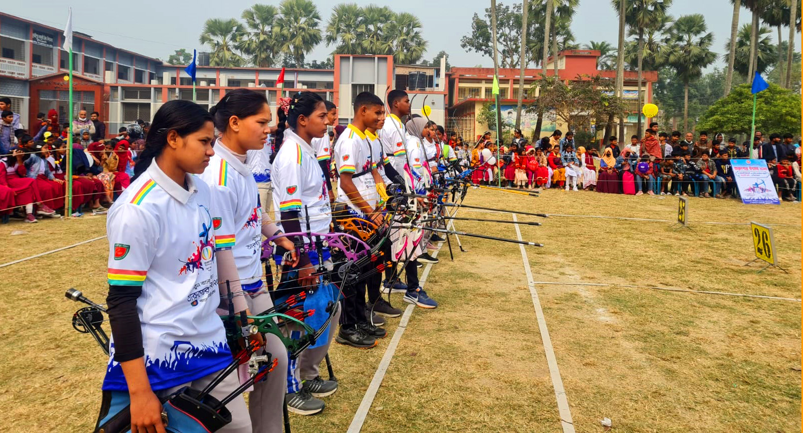চলনবিলের গ্রামে এলো ‘আরচ্যারী’ খেলা