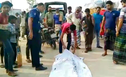 উল্লাপাড়ায় বাস চাপায় নিহত ১