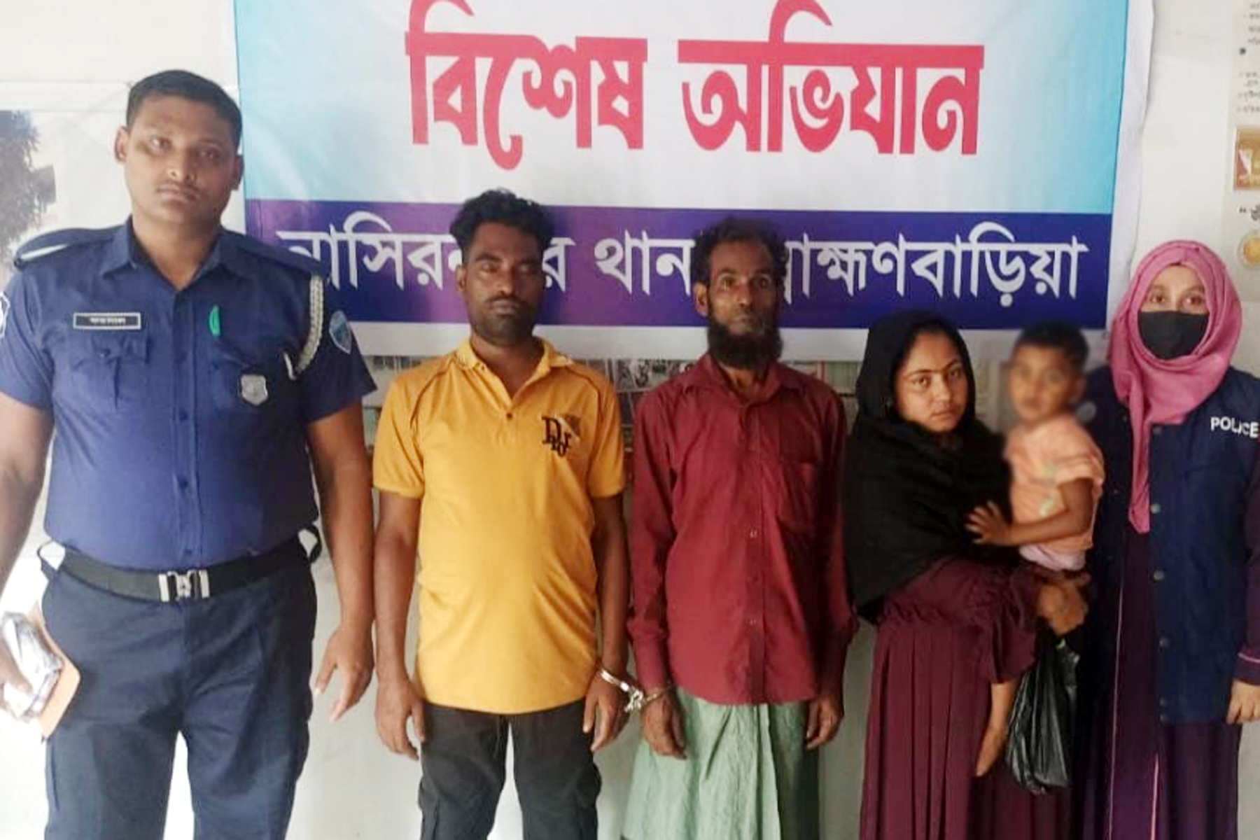 নাসিরনগরে  হত্যার মামলার ৩ আসামি গ্রেপ্তার