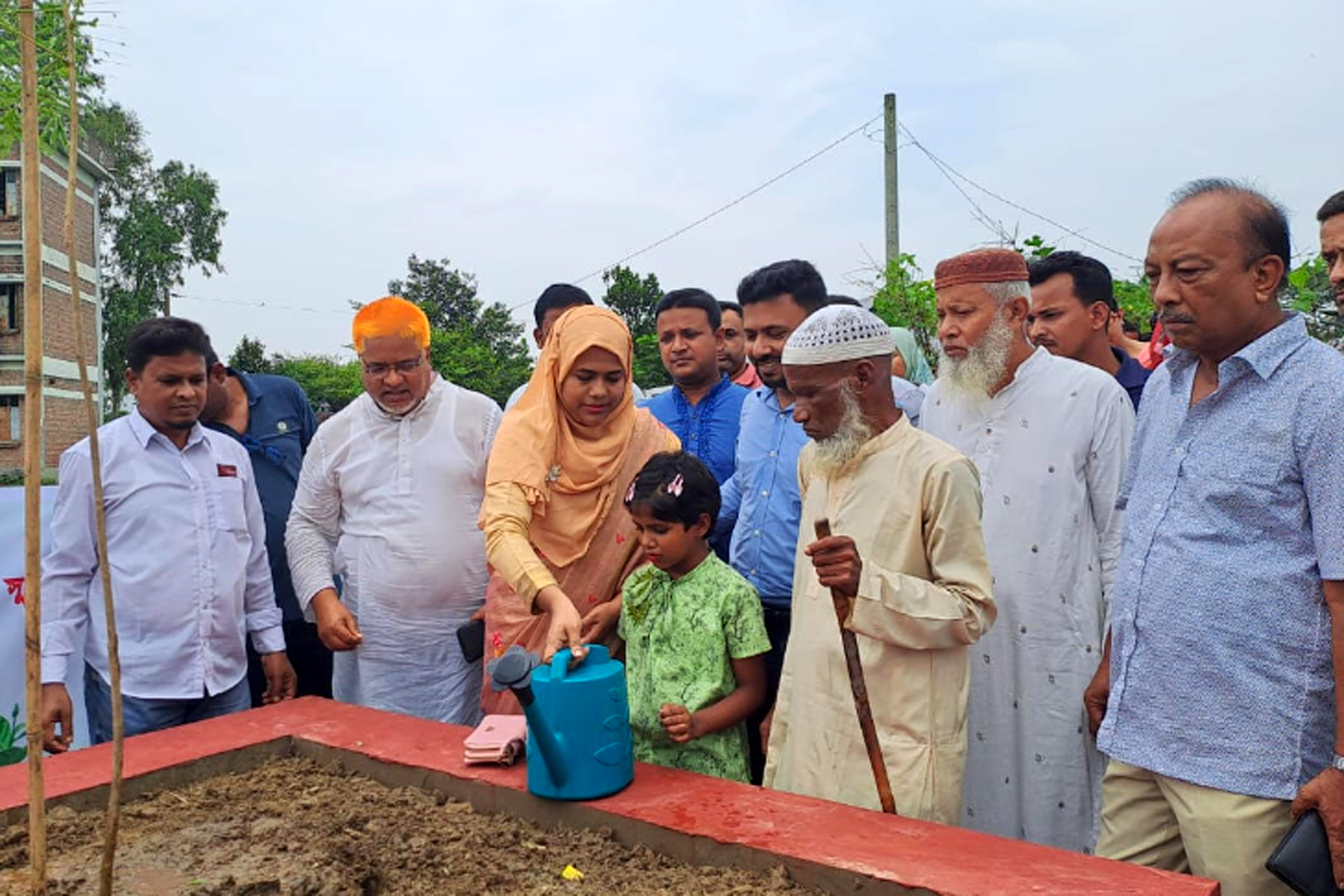 নাসিরনগরে শহীদ ইমরানের স্মরণে বৃক্ষ রোপণ