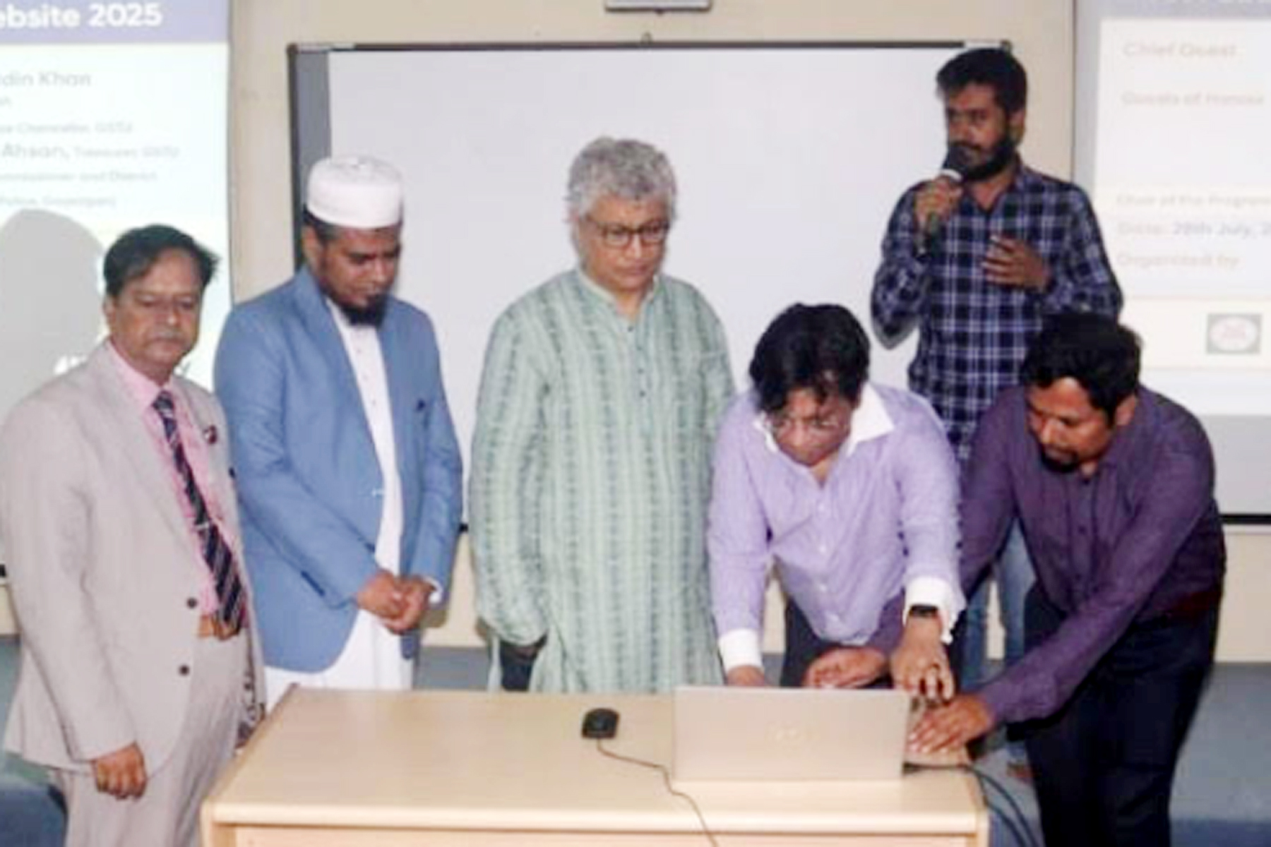 নতুন ওয়েবসাইটের পরীক্ষামূলক যাত্রা শুরু গোবিপ্রবিতে