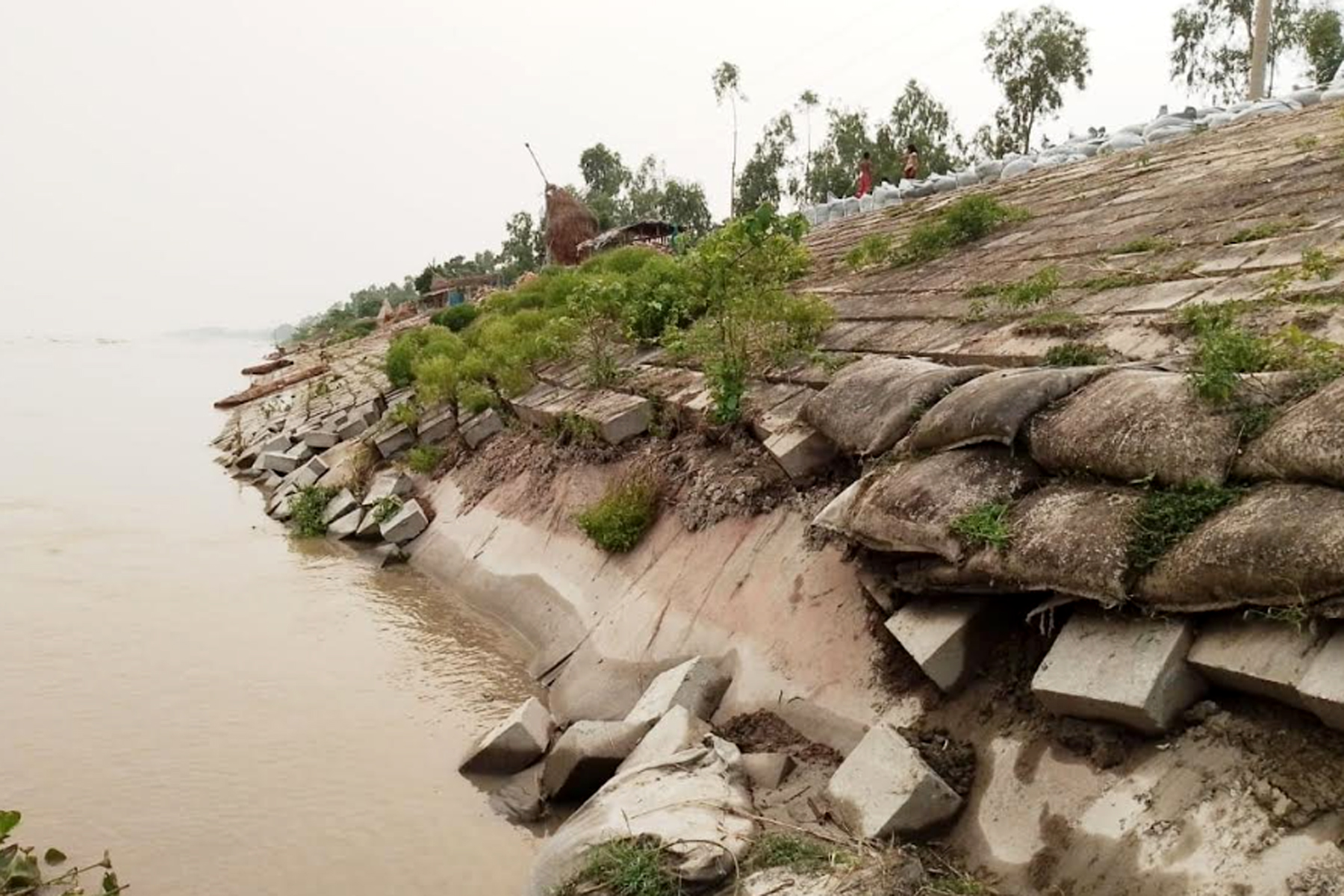 চিলমারীতে ঝুঁকিপূর্ণ বন্যা নিয়ন্ত্রণ বাঁধ
