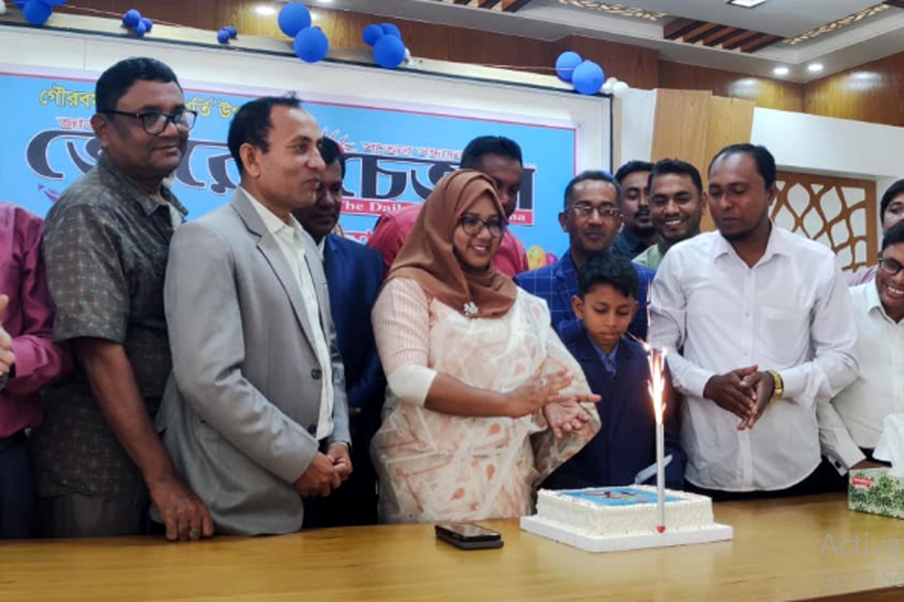 বড়াইগ্রামে দৈনিক ভোরের চেতনা পত্রিকার ২৭তম প্রতিষ্ঠাবার্ষিকী উদযাপন