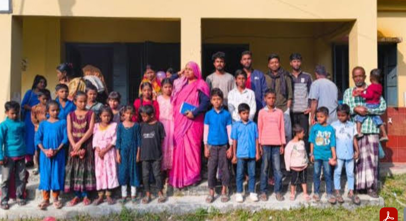 বিদায়ী প্রধান শিক্ষক নিজের কাবিনের জমিতে বিদ্যালয় 