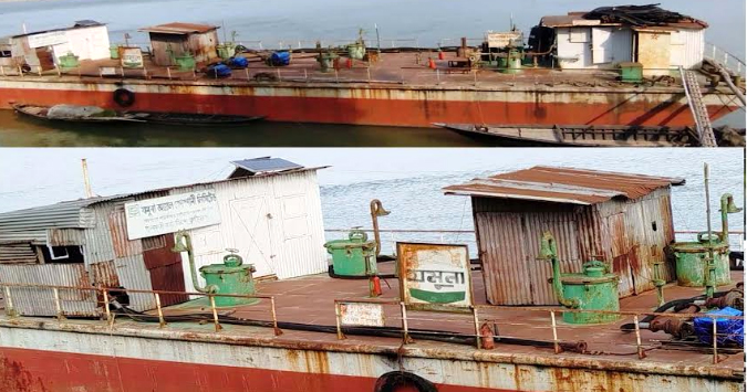 চিলমারীতে যমুনা ও মেঘনা ভাসমান ডিপোতে তেল নেই ৮  বছর