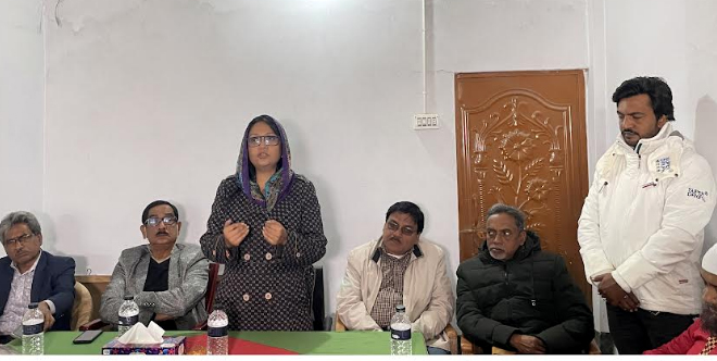 বাগাতিপাড়ায় সাংবাদিকদের সঙ্গে বিএনপি প্রার্থী  ব্যারিস্টার পুতুলের মতবিনিময়