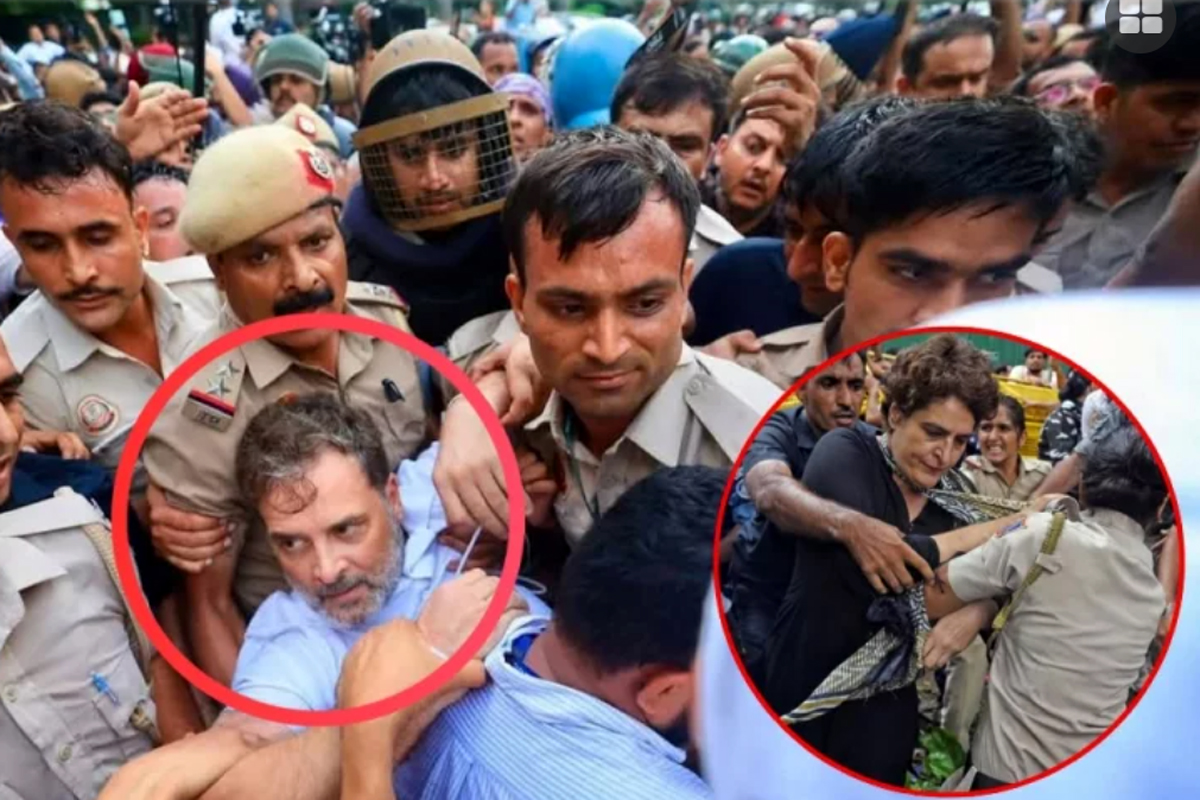 দিল্লিতে মোদির বাসভবনের সামনে বিক্ষোভ, রাহুল-প্রিয়াঙ্কাসহ একাধিক বিরোধী নেতা আটক