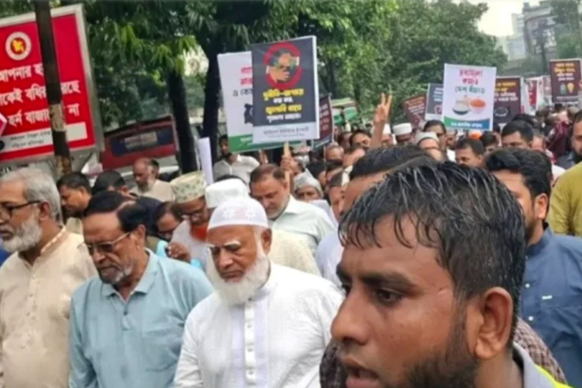 সচিবালয় অভিমুখে বিরোধী জোটের যাত্রায় পুলিশের বাধা