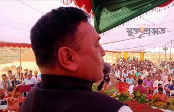 নাসিরনগরে তিতাস নদীর পুনঃখনন প্রকল্পের উদ্বোধন করেন -সংগ্রাম এম পি