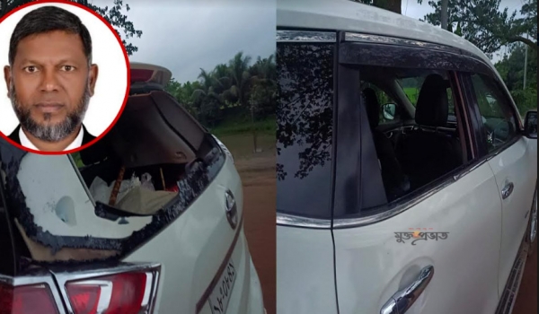 তিতাসে ইউপি চেয়ারম্যানের গাড়িতে হামলা ও  ভাংচুরের অভিযোগ