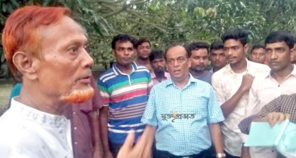 শিবগঞ্জে নৌকায় ভোট চেয়ে গণসংযোগ
