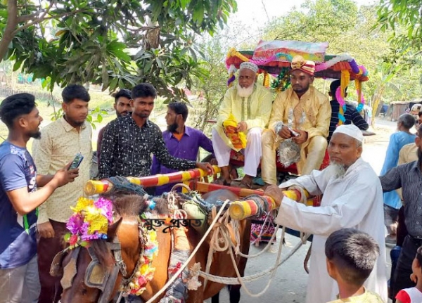 শশুরের শখে ঘোড়ার গাড়িতে চড়ে বিয়ে করলেন রানা!