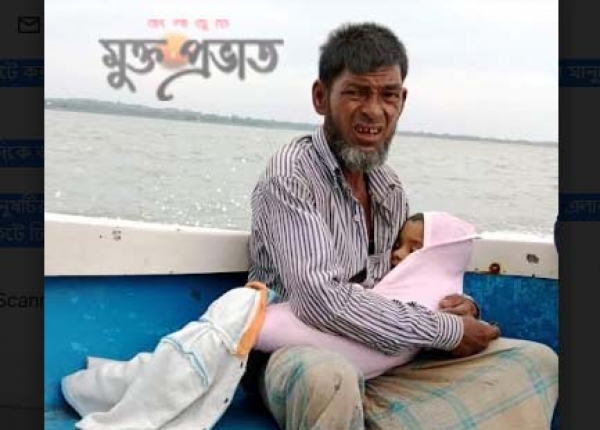 ছেলের লাশ বুকে নিয়ে বাড়ি ফিরছে বাবা!