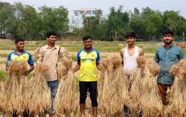 কৃষকের দুরাবস্থায় পাশে দাঁড়াল মতিহার থানা ছাত্রলীগ