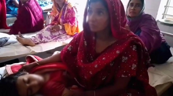 বীজতলা নষ্টের অভিযোগে তিন শিশুকে মারপিট